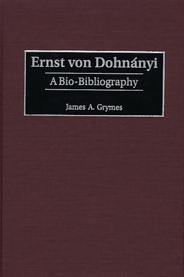 Ernst von Dohnányi cover