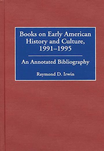 Books on Early American History and Culture, 1991-1995 cover