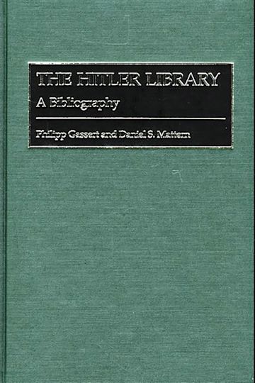 The Hitler Library cover