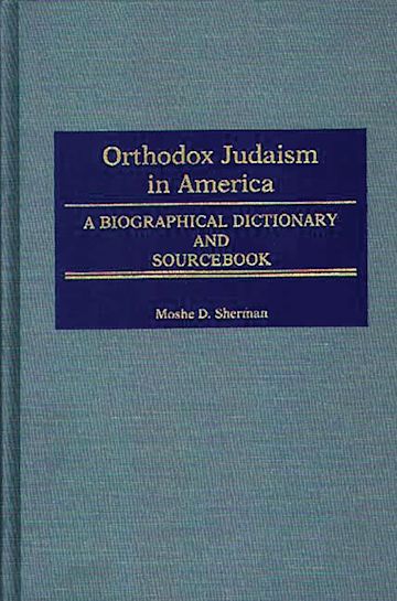 Orthodox Judaism in America cover
