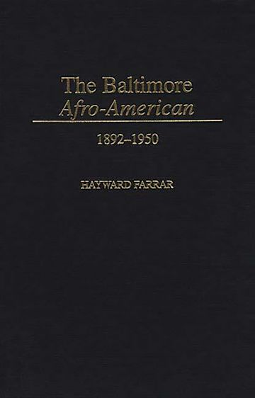 The Baltimore Afro-American cover