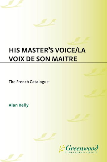 His Master's Voice/La Voix de Son Maitre cover