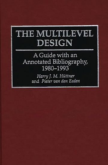 The Multilevel Design cover