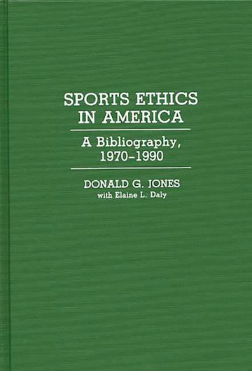 Sports Ethics in America cover