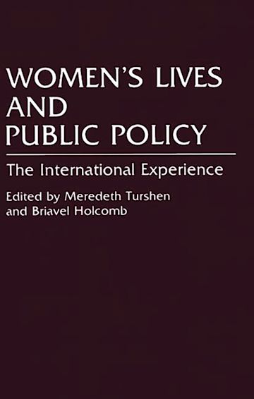 Women's Lives and Public Policy cover