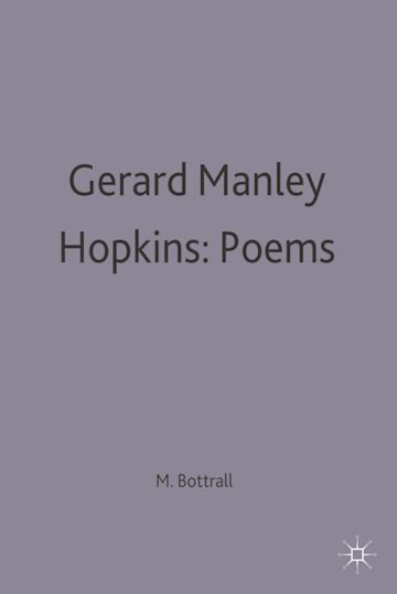 Gerard Manley Hopkins: Poems cover