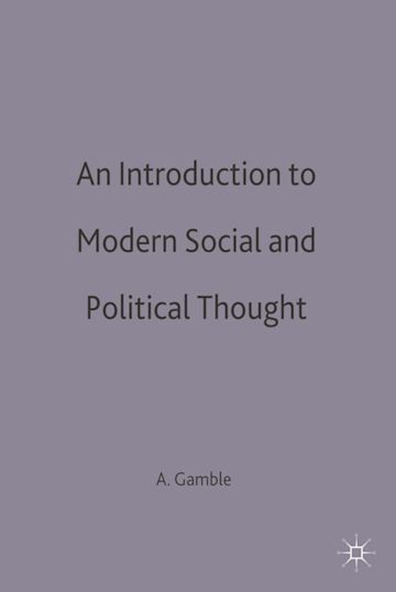 An Introduction to Modern Social and Political Thought cover