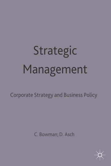 Strategic Management cover