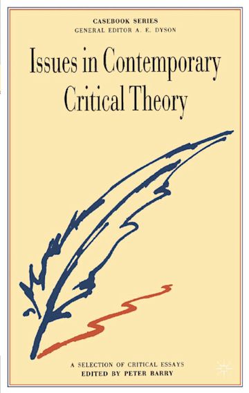 Issues in Contemporary Critical Theory cover