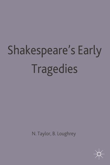 Shakespeare's Early Tragedies cover