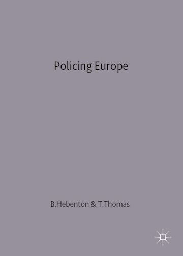 Policing Europe cover