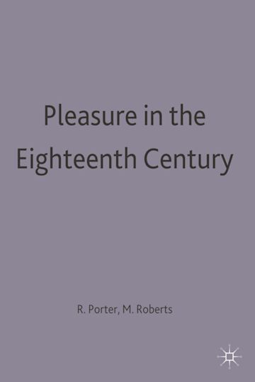 Pleasure in the Eighteenth Century cover