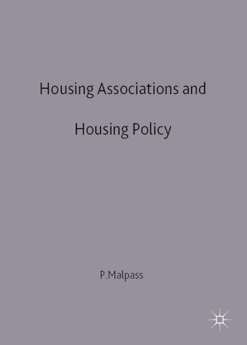 Housing Associations and Housing Policy cover