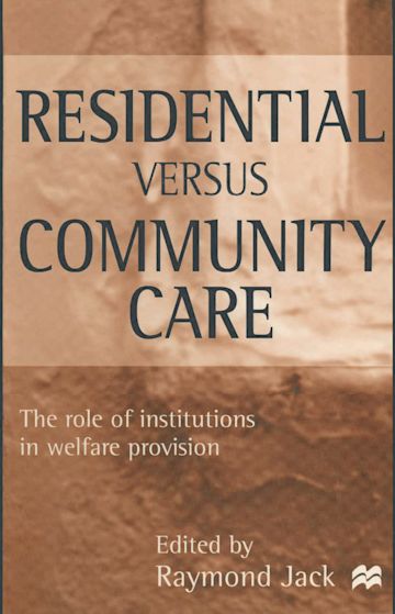 Residential versus Community Care cover