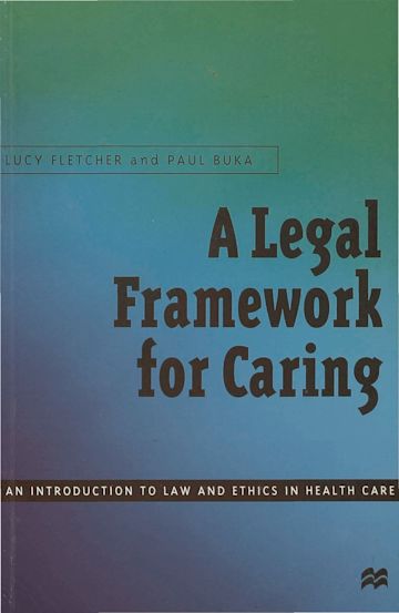 A Legal Framework for Caring cover