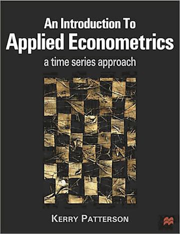An Introduction to Applied Econometrics cover