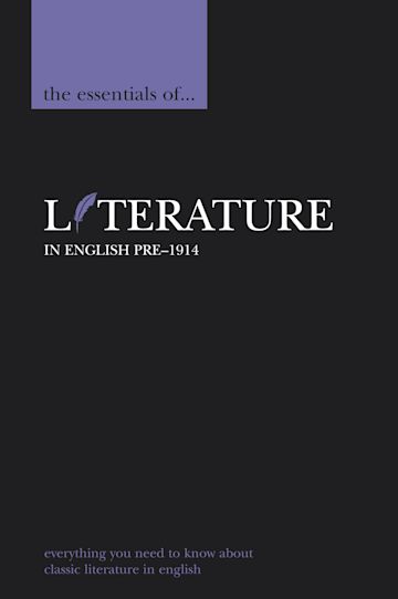 The Essentials of Literature in English, pre-1914 cover