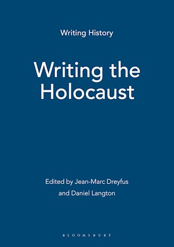 Writing the Holocaust cover
