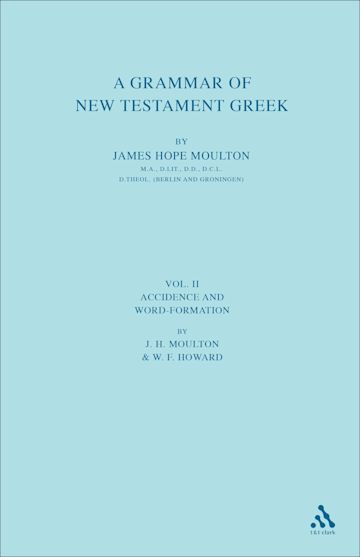 A Grammar of New Testament Greek, vol 2 cover