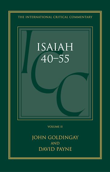 Isaiah 40-55 Vol 2 (ICC) cover