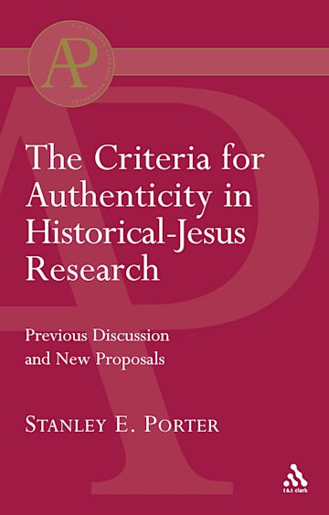Criteria for Authenticity in Historical-Jesus Research cover