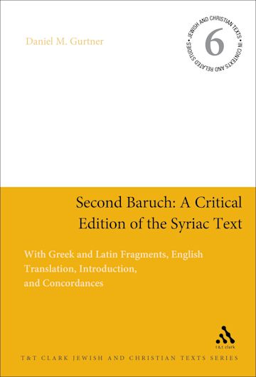 Second Baruch: A Critical Edition of the Syriac Text cover