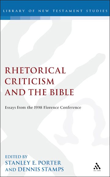 Rhetorical Criticism and the Bible cover