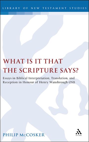 What is it that the Scripture Says? cover