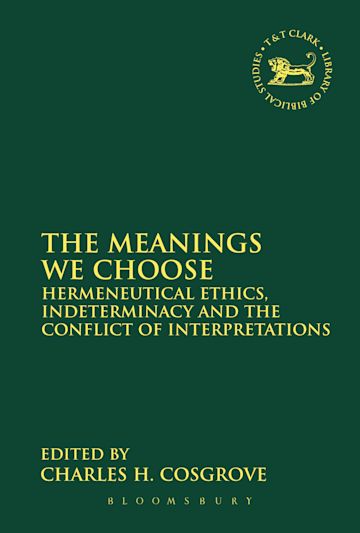 The Meanings We Choose cover