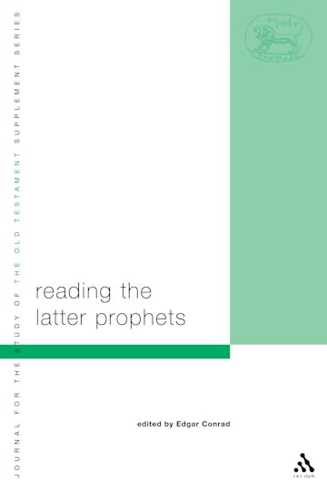 Reading the Latter Prophets cover