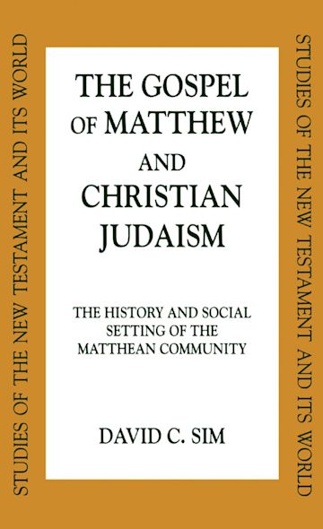 The Gospel of Matthew and Christian Judaism cover