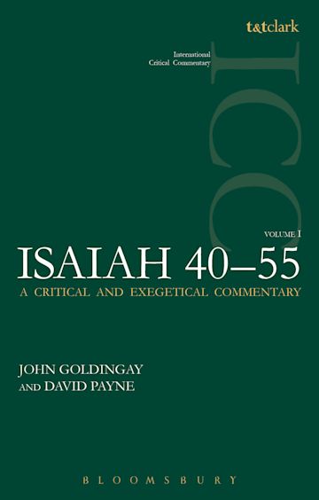 Isaiah 40-55 Vol 1 (ICC) cover