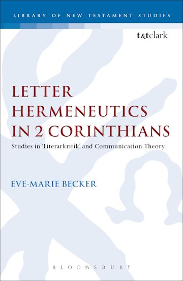 Letter Hermeneutics in 2 Corinthians cover