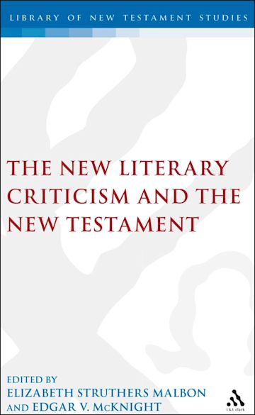 The New Literary Criticism and the New Testament cover