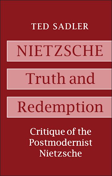 Nietzsche: Truth and Redemption cover