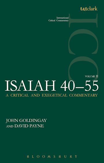 Isaiah 40-55 Vol 2 (ICC) cover