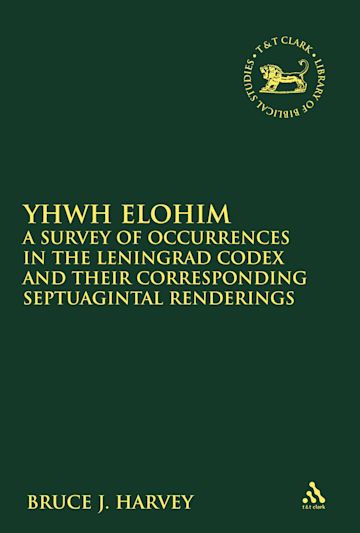 YHWH Elohim cover