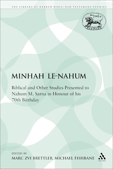 Minhah Le-Nahum cover