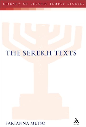 The Serekh Texts cover