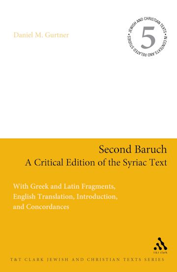 Second Baruch: A Critical Edition of the Syriac Text cover