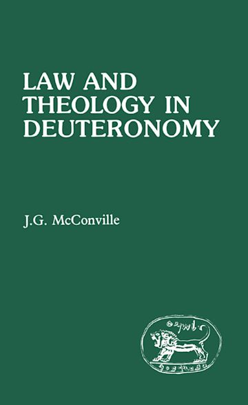 Law and Theology in Deuteronomy cover