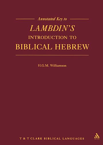 Annotated Key to Lambdin's Introduction to Biblical Hebrew cover