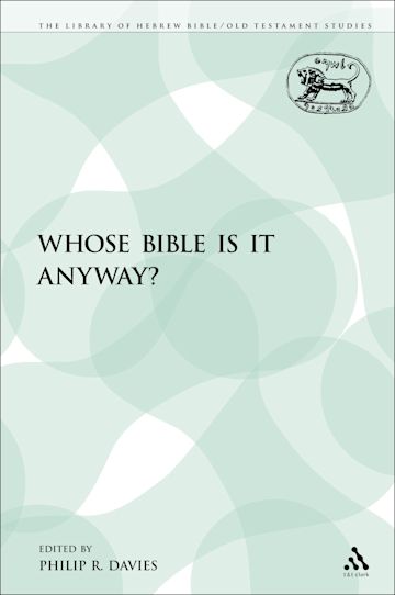 Whose Bible Is It Anyway? cover