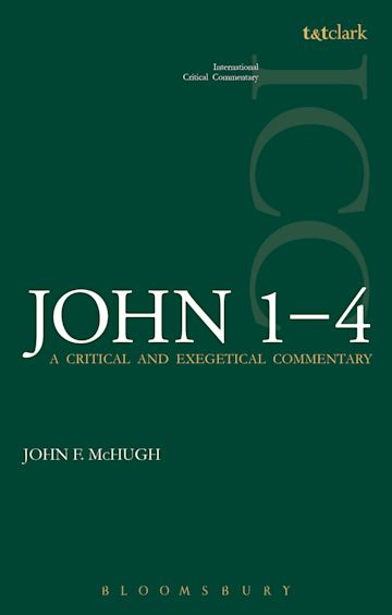John 1-4 (ICC) cover