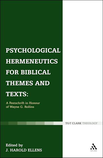 Psychological Hermeneutics for Biblical Themes and Texts cover