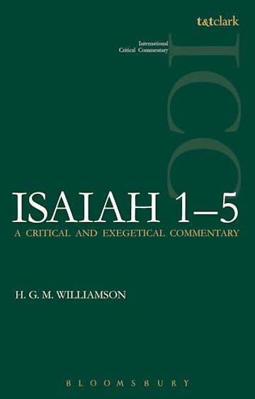 Isaiah 1-5 (ICC) cover