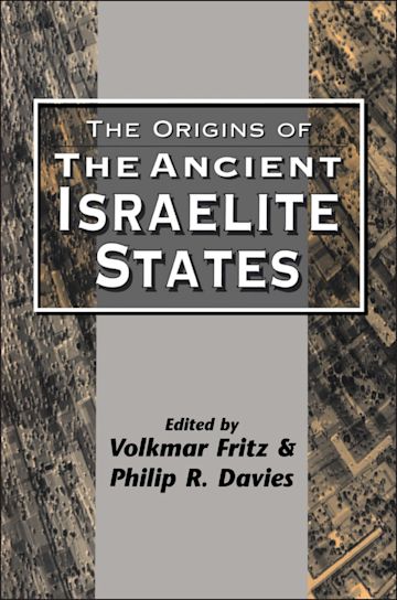 The Origins of the Ancient Israelite States cover