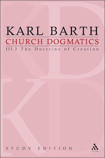 Church Dogmatics Study Edition 18 cover