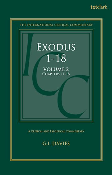 Exodus 1-18: A Critical and Exegetical Commentary cover