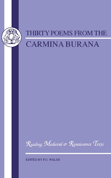 Carmina Burana: Thirty Poems cover